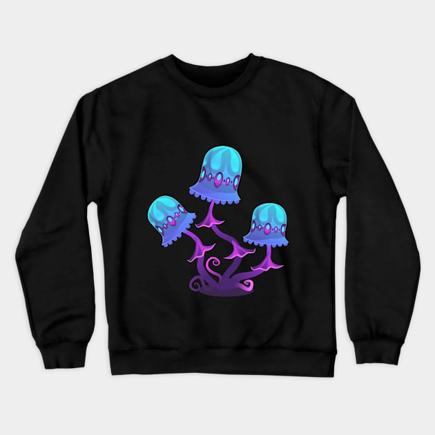 Alien mushrooms Crewneck Sweatshirt by Voxyterra